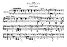Suite No.2, Op.55: para piano de quadro mãos by Edvard Grieg