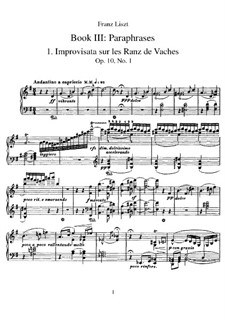 Album of Wanderer, S.156: book III by Franz Liszt
