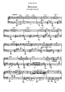 Lullaby, S.174: segunda versão by Franz Liszt