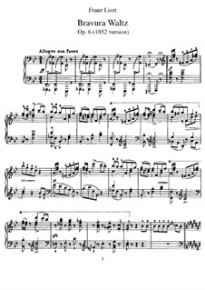 Grand Bravour-Waltz, S.209: Para Piano by Franz Liszt