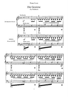 Transcriptions on Songs by Schubert, S.562: No.3 The Stars by Franz Liszt