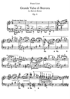 Grand Bravour-Waltz, S.209: Para Piano by Franz Liszt