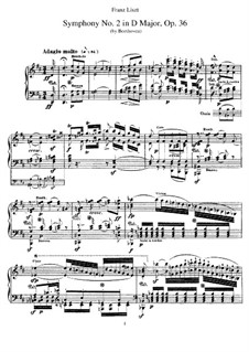 Complete set: Version for piano by F. Liszt by Ludwig van Beethoven