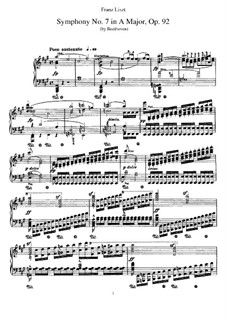 Complete Symphony: Version for piano by F. Liszt by Ludwig van Beethoven