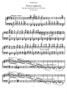 Transcription on Themes from 'Lucia et Parisina' by Donizetti, S.401: Para Piano by Franz Liszt