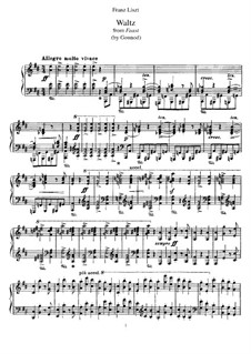 Transcription on Waltz from 'Faust' by Gounod, S.407: Para Piano by Franz Liszt