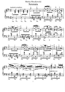 Six Pieces for Piano, Op.15: No 1 serenata by Moritz Moszkowski