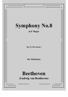 Movement I: partitura completa by Ludwig van Beethoven