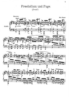 Prelude and Fugue No.18 in E Minor 'Wedge', BWV 548: Para Piano by Johann Sebastian Bach