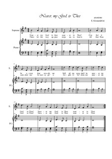 Nearer, My God, To Thee: Para vocais e piano by Lowell Mason