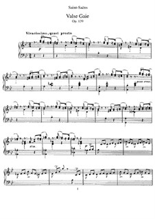 Valse gaie, Op.139: Para Piano by Camille Saint-Saëns