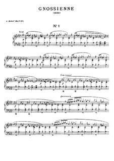 No.1-3: Para Piano by Erik Satie