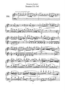 No.301-408: No.331-345 by Domenico Scarlatti