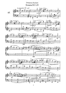 Supplement: No.17-29 by Domenico Scarlatti