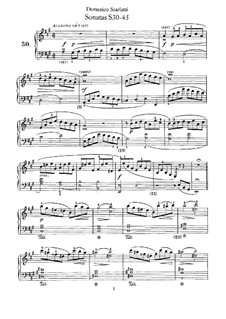 Supplement: No.30-45 by Domenico Scarlatti