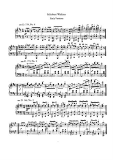 Valses Sentimentales (Sentimental Waltzes): Para Piano by Franz Schubert