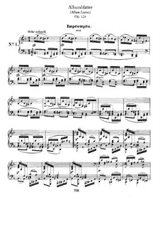 Album Leaves, Op.124: set completo by Robert Schumann