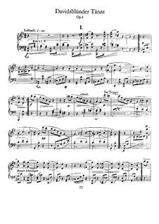 Dances of the League of David, Op.6: Para Piano by Robert Schumann
