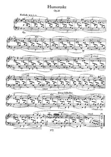 Humoresque in B Flat Major, Op.20: Para Piano by Robert Schumann