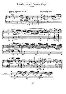 Concert Allegro with Introduction, Op.134: parte Solo by Robert Schumann