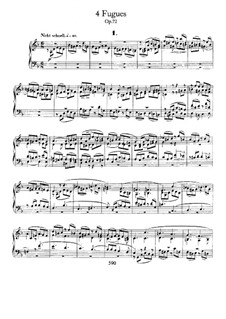 Four Fugues, Op.72: Para Piano by Robert Schumann