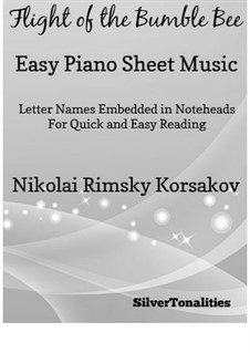 Flight of the Bumblebee: Facil para o piano by Nikolai Rimsky-Korsakov