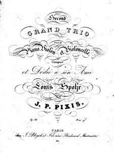 Piano Trio in F Major, Op.86: parte violoncelo by Johann Peter Pixis