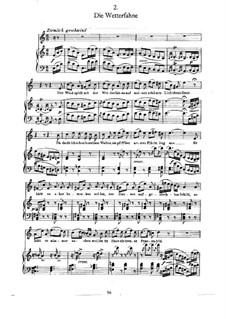 No.2 Die Wetterfahne (The Weather Vane): Para vocais e piano by Franz Schubert