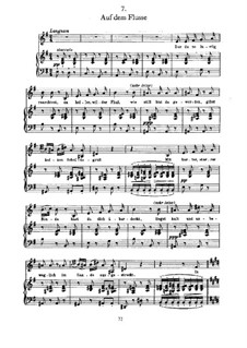 No.7 Auf dem Flusse (On the Stream): Para vocais e piano by Franz Schubert