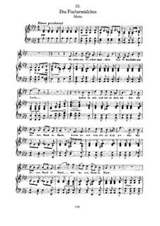 No.10 Das Fischermädchen (The Fisher-Maiden): Para vocais e piano by Franz Schubert