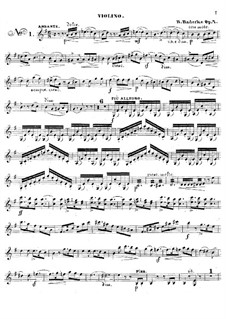 Three Fantastic Pieces for Cello (or Violin) and Piano, Op.7: parte do violino by Robert Radecke