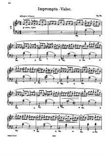 Impromptu-Waltz, Op.94: Para Piano by Joseph Joachim Raff