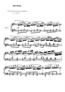 Jeux d'eau, M.30: Para Piano by Maurice Ravel