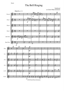 The Bell Ringing: For piccolo and flute sextet by folklore, David W Solomons