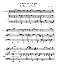 Minuet in E Major: partitura by Yuval Dinary