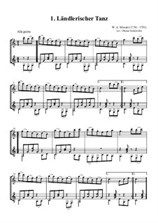 Six German Dances, K.606: Tanz 1 by Wolfgang Amadeus Mozart