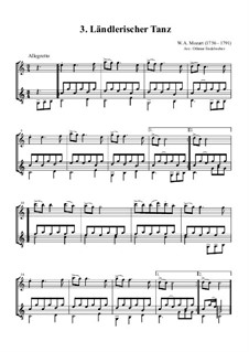 Six German Dances, K.606: Tanz 3 by Wolfgang Amadeus Mozart