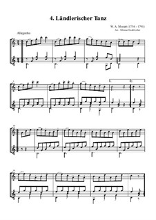 Six German Dances, K.606: Tanz 4 by Wolfgang Amadeus Mozart