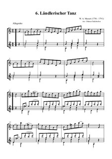 Six German Dances, K.606: Tanz 6 by Wolfgang Amadeus Mozart