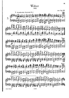 Twelve Walzer, Seventeen Ländler and Nine Ecossaises, D.145 Op.18: Selected waltzes and ecossaises by Franz Schubert