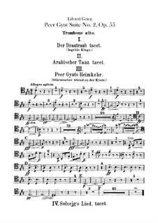 Suite No.2, Op.55: parte de trombones e tubas by Edvard Grieg