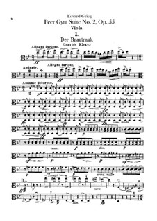 Suite No.2, Op.55: parte violas by Edvard Grieg