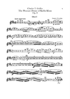 The Pleasure Dome of Kubla Khan, Op.8: Oboes e coral ingleses by Charles Tomlinson Griffes