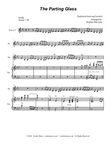 The Parting Glass: For french horn solo and piano by folklore