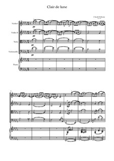 No.3 Clair de lune: For quintet (D Flat Major) by Claude Debussy