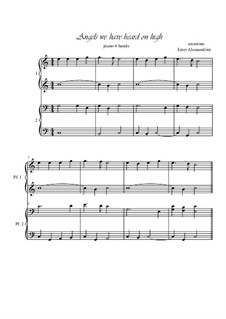 Piano version: For four hands by folklore