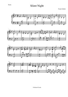 Piano version: Jazz version by Franz Xaver Gruber