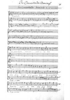 Motet 'In convertendo Dominus' for Voices, Violins and Basso Continuo: Motet 'In convertendo Dominus' for Voices, Violins and Basso Continuo by Jean-Noël Marchand