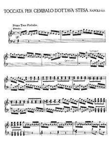 Toccata for Harpsichord: para um único musico (Editado por H. Bulow) by Alessandro Scarlatti