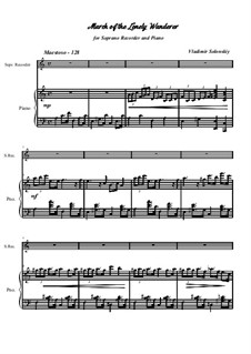 March of the Lone Wanderer: para gravador e piano by Vladimir Solonskiy